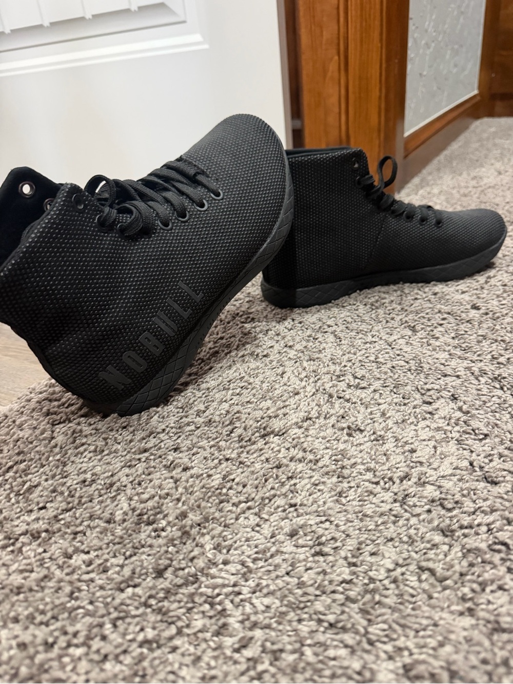 Nobull Outwork High Top Triple Black Training Shoes Women 7.5 Men 6 NWOT